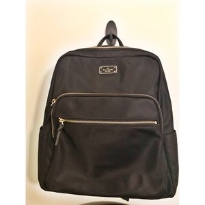 KATE SPADE very lightly used black nylon backpack